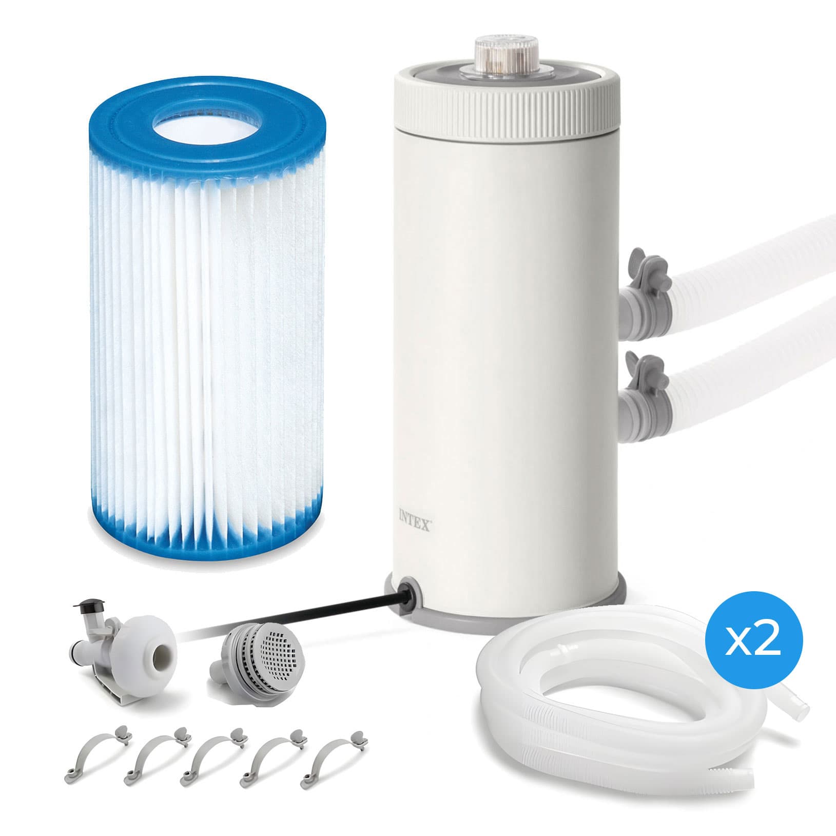 Pompa filtrująca do basenu 3785L/h filtr + elementy instalacyjne INTEX 26638