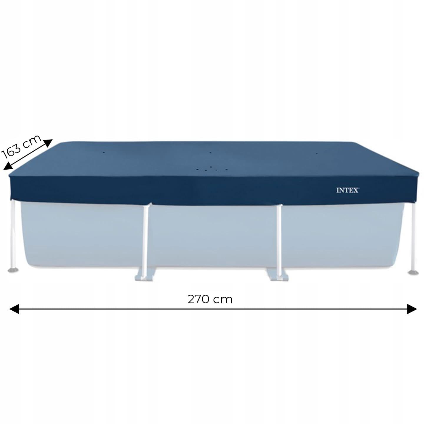Pokrywa plandeka mata do basenu stelażowego 270x163 cm Intex 28036