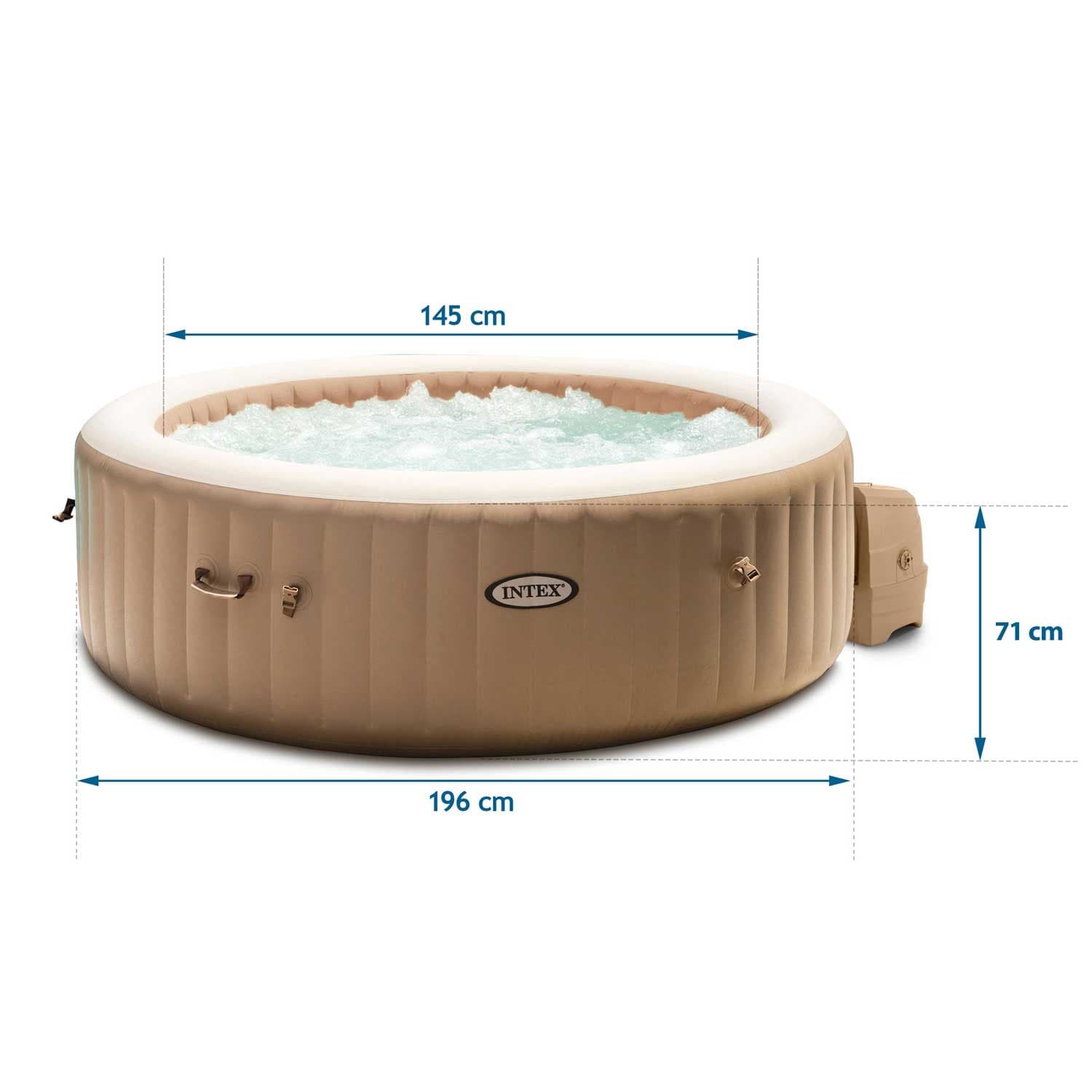 Dmuchane jacuzzi hydromasaż 4 os. 196x71 cm akcesoria premium INTEX 28426