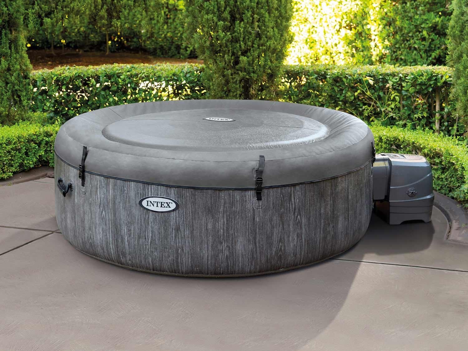 Dmuchane jacuzzi hydromasaż 4 os. 196x71 cm WIFI akcesoria premium INTEX 28440