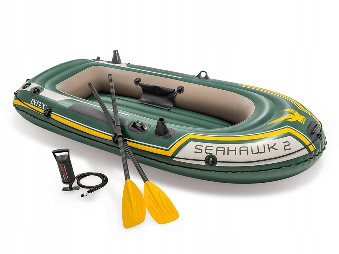 Ponton Seahawk 2 + pompka + 2 wiosła 68347 Intex