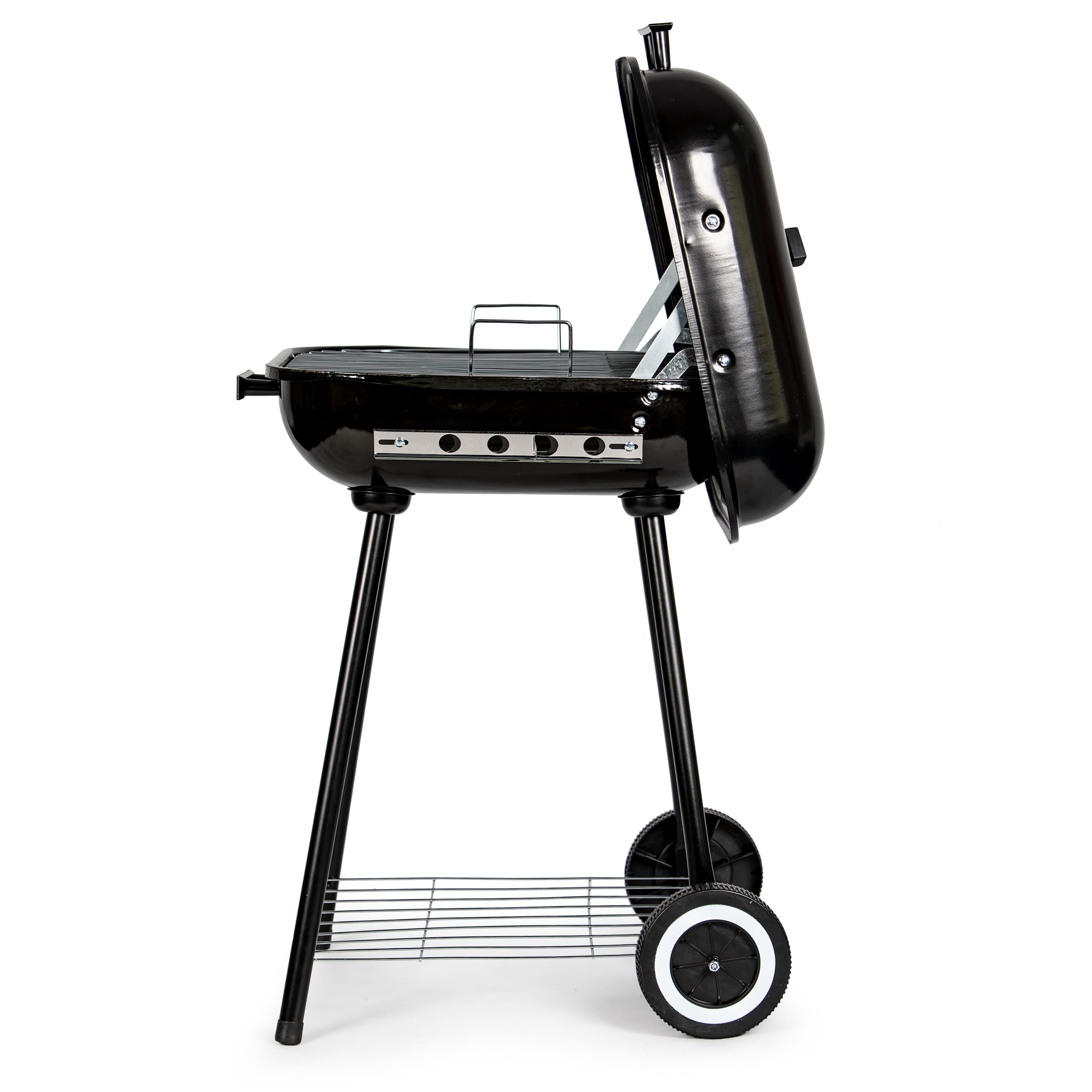Grill węglowy ogrodowy z pokrywą na zawiasach + kółka MultiGarden
