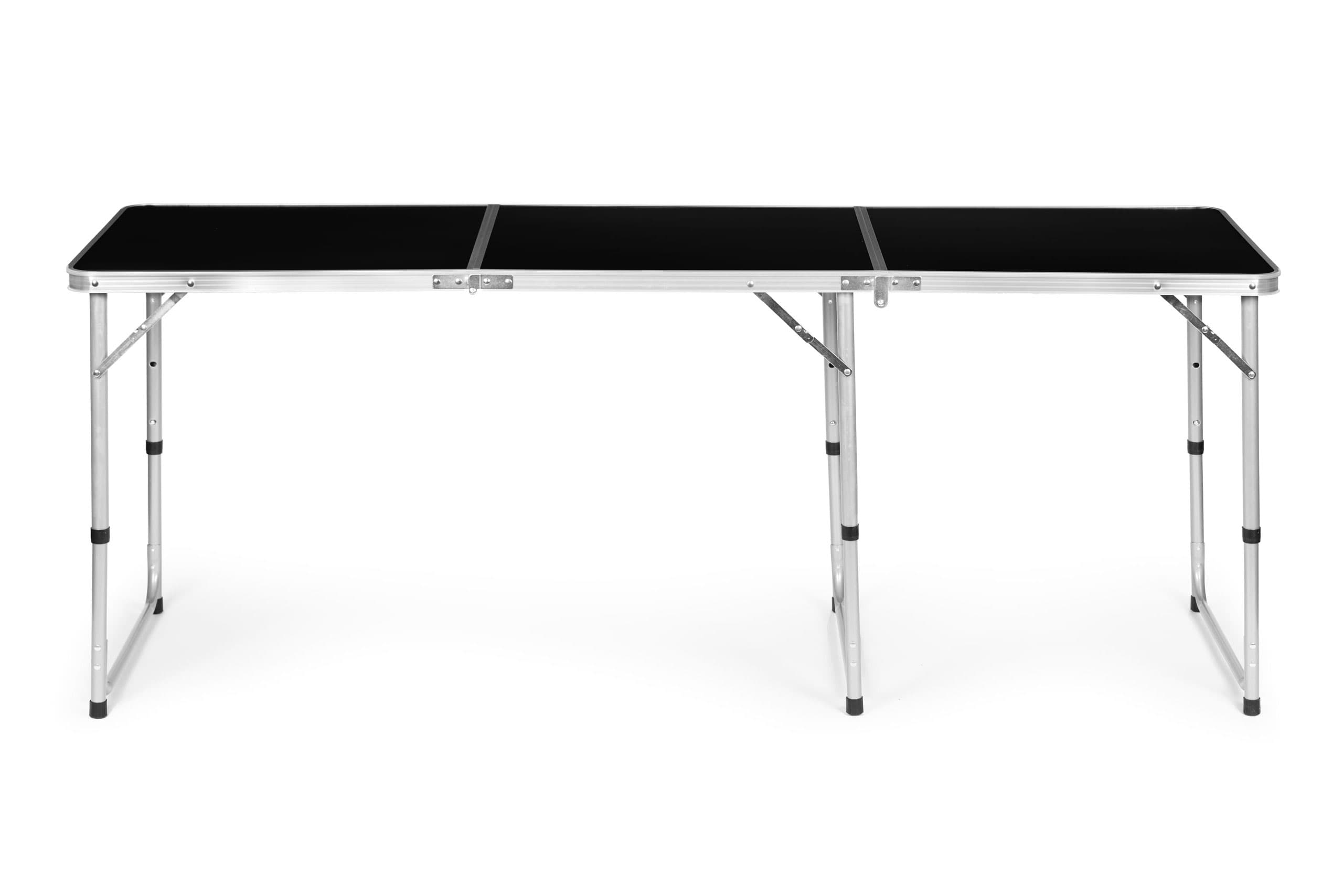 Stolik turystyczny stół składany kemping czarny blat 180x60 cm MultiGarden