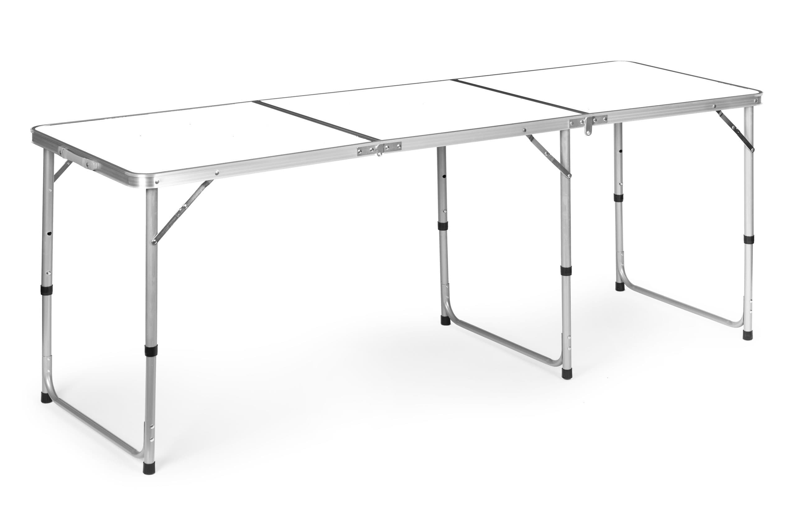 Stolik turystyczny stół składany kemping biały blat 180x60 cm MultiGarden