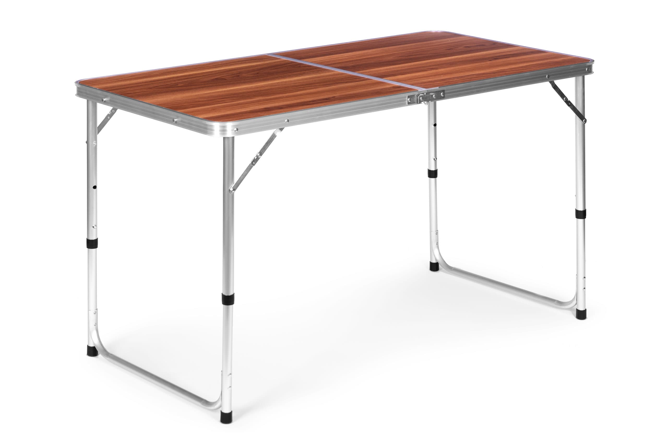 Stolik turystyczny stół składany kemping brązowy blat 120x60 cm MultiGarden