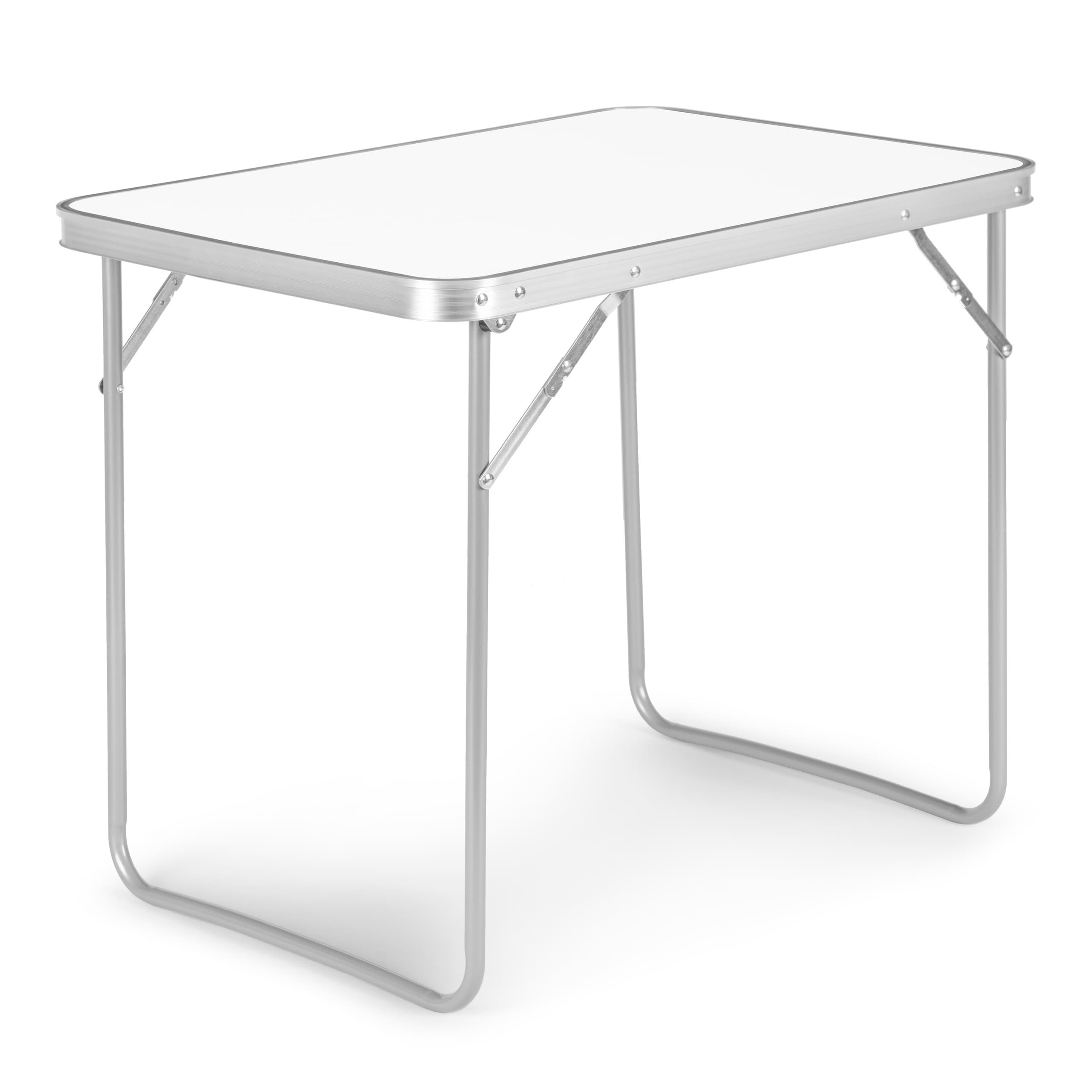 Stolik turystyczny stół piknikowy składany blat 80x60 cm biały MultiGarden