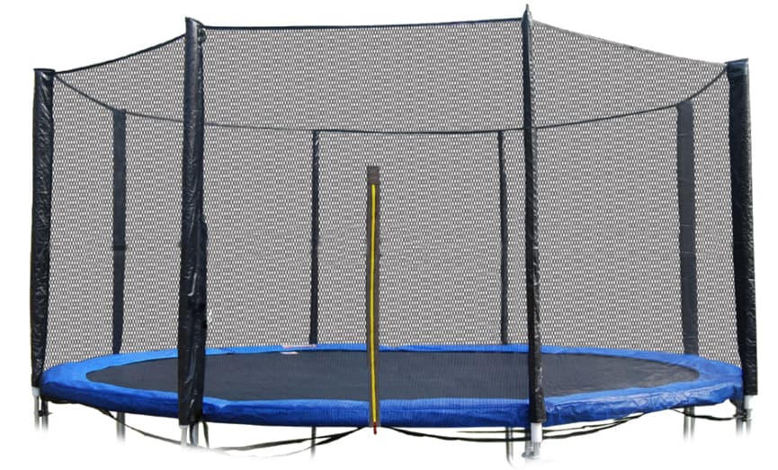 Siatka ochronna zewnętrzna na trampolinę 10 ft 8 słupków 305 cm