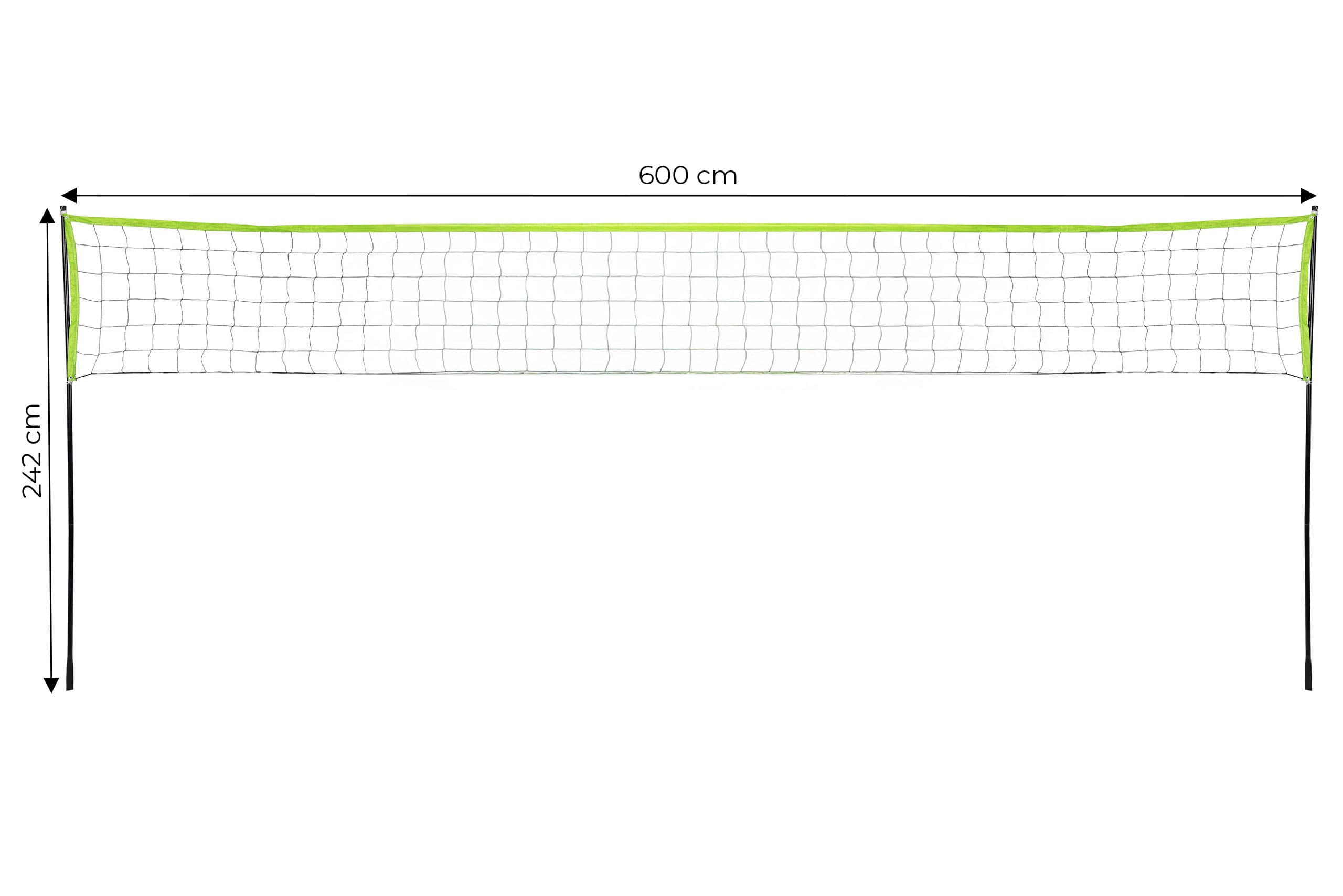 Siatka do siatkówki badmintona 600x240 cm składana wytrzymała MultiGarden