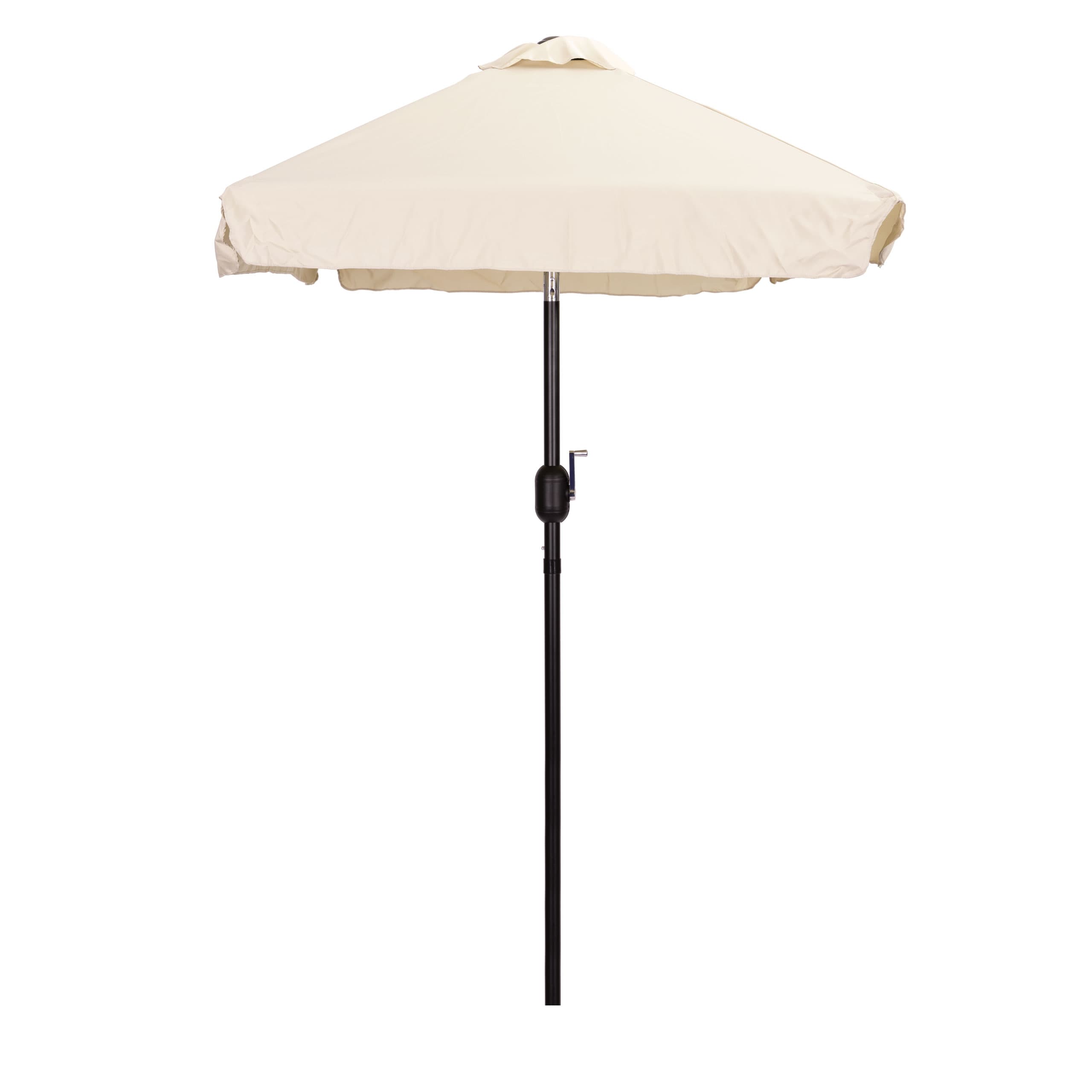 Prostokątny duży parasol ogrodowy skośny łamany z korbą beżowy 200x140 cm MultiGarden